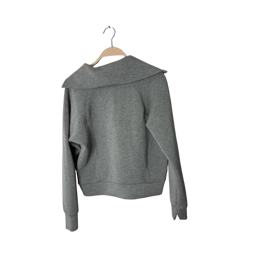 Spanx Air Essentials Half Zip Sweatshirt Pullover Grey Heather XS - Picture 3 of 3